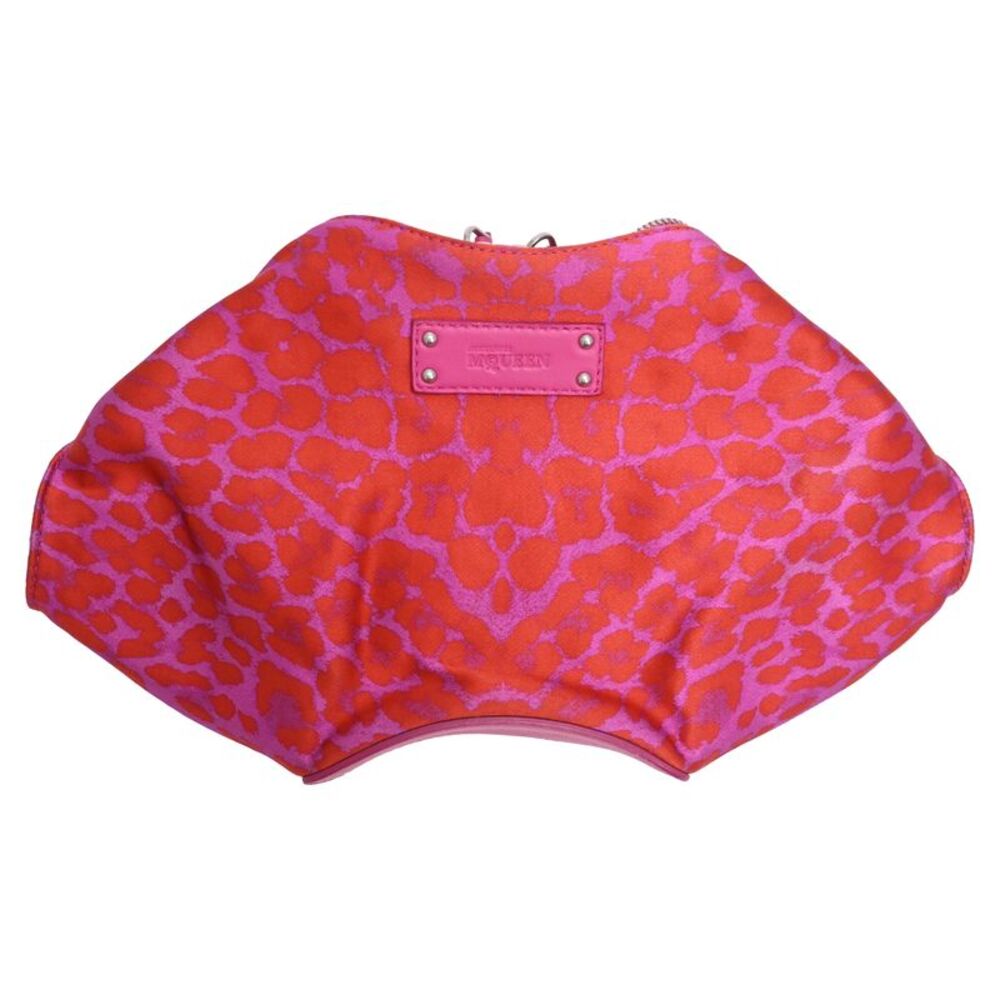 Alexander McQueen De Manta Clutch Bag in Pink